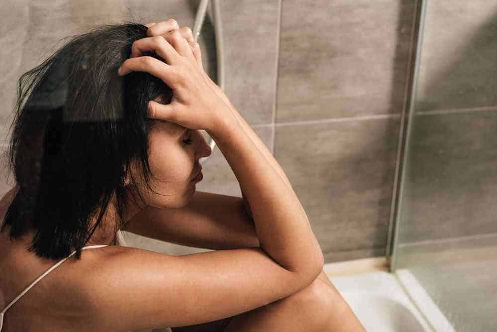 crying in the shower