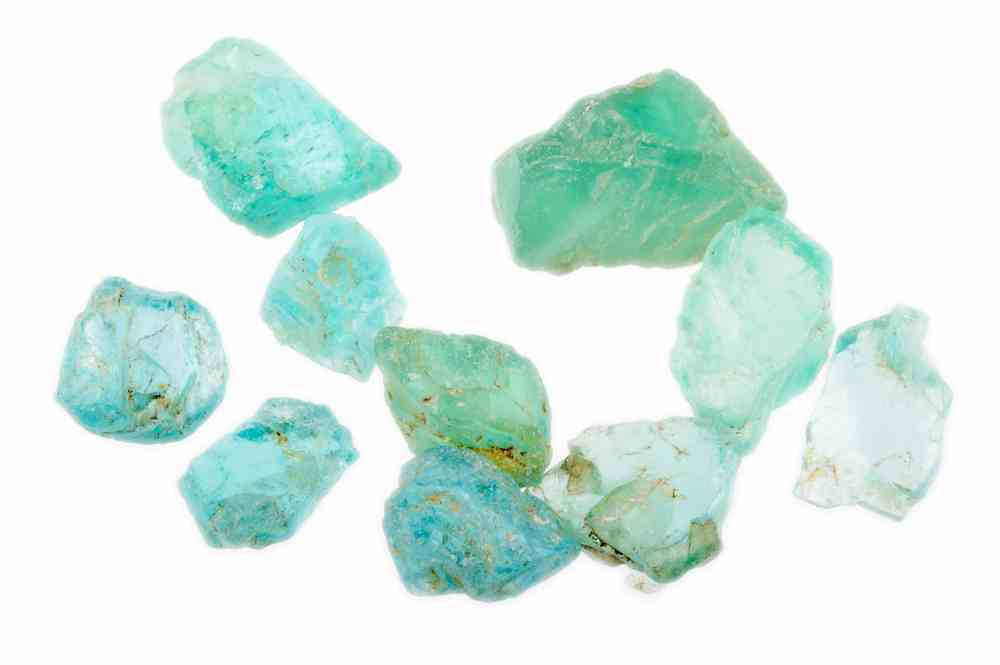 blue apatite crystals